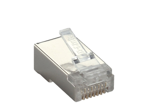 Cat6 RJ45 Shielded FTP plug PASS-THROUGH (100pcs/bag)