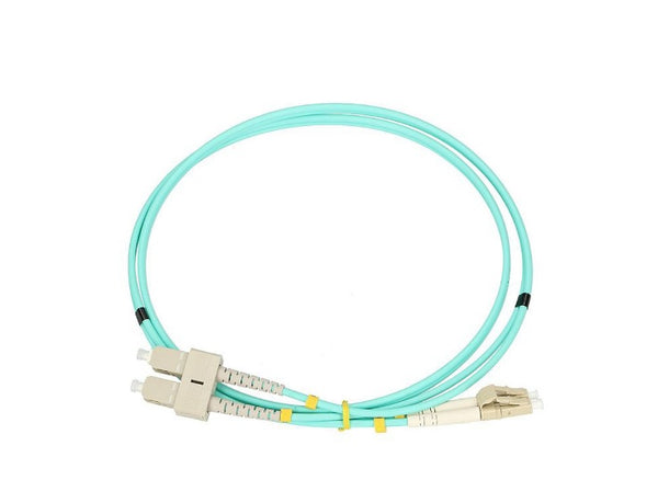 EussoNet Fiber Patch Cord, LC/UPC-SC/UPC  Multimode OM3 Duplex 3.0mm LSZH 2m