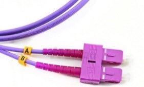 EussoNet Fiber Patch Cord, SC/UPC-SC/UPC Multimode OM4 Duplex 3.0mm LSZH