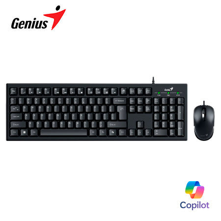 Genius: Keyboard & Mouse Combo USB - KM-100SE BLACK