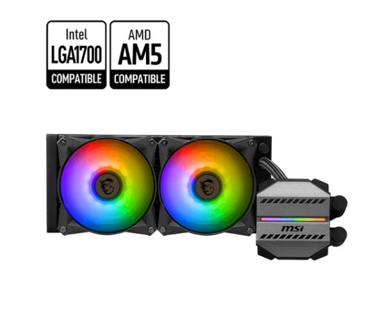 MSI MAG CORELIQUID M240 ARGB CPU Liquid Cooler - 306-7ZW4R14-813