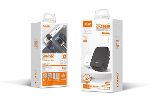 Q334 Phone Charger 32W with iPhone Cable
