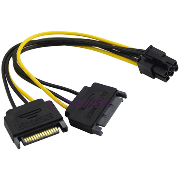 SATA Power Cable to PCIE  (6+2) for VGA